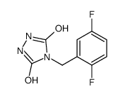 4-[(2,5-difluorophenyl)methyl]-1,2,4-triazolidine-3,5-dione Structure