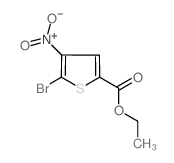 Ethyl 5-bromo-4-nitrothiophene-2-carboxylate结构式