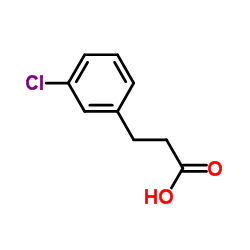 3-(3-Chlorophenyl)propanoic acid structure