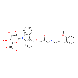 Carvedilol N-β-D-Glucuronide Structure
