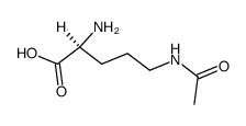 (S)-5-乙酰氨基-2-氨基戊酸结构式