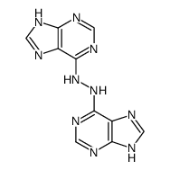 7(9)H,7'(9')H-6,6'-diazanediyl-bis-purine Structure