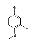 4-bromo-2-fluoro-1-methylthiobenzene Structure