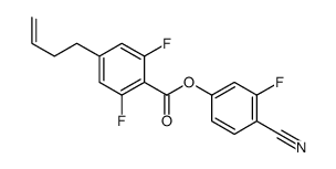 (4-cyano-3-fluorophenyl) 4-but-3-enyl-2,6-difluorobenzoate Structure