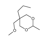 5α-(Methoxymethyl)-2β-methyl-5β-propyl-1,3-dioxane Structure