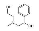 2-[(2-HYDROXY-ETHYL)-METHYL-AMINO]-1-PHENYL-ETHANOL structure