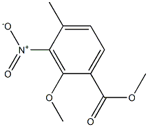 2-Methoxy-4-methyl-3-nitro-benzoic acid methyl ester Structure