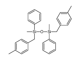 methyl-[methyl-[(4-methylphenyl)methyl]-phenylsilyl]oxy-[(4-methylphenyl)methyl]-phenylsilane Structure