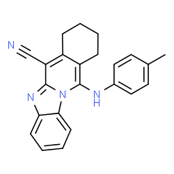 11-(p-tolylamino)-7,8,9,10-tetrahydrobenzo[4,5]imidazo[1,2-b]isoquinoline-6-carbonitrile Structure