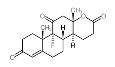 2H-Phenanthro[2,1-b]pyran-2,8,11-trione,10b-fluoro-3,4,4a,4b,5,6,9,10,10a,10b,12,12a-dodecahydro-10a,12a-dimethyl- Structure