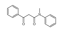 N-methyl-3-oxo-N,3-diphenylpropanamide结构式