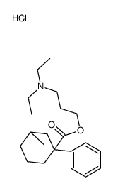 3-(diethylamino)propyl 2-phenylbicyclo[2.2.1]heptane-2-carboxylate hydrochloride structure