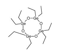 2,2,4,4,6,6,8,8-octaethyl-1,3,5,7,2,4,6,8-tetraoxatetragermocane结构式