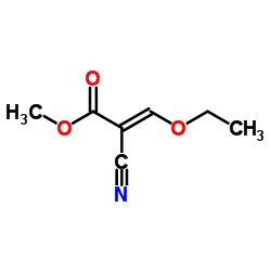 Methyl (2E)-2-cyano-3-ethoxyacrylate structure