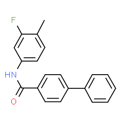 N-(3-fluoro-4-methylphenyl)[1,1'-biphenyl]-4-carboxamide Structure