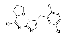 N-[5-[(2,5-dichlorophenyl)methyl]-1,3-thiazol-2-yl]oxolane-2-carboxamide Structure