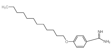 4-(dodecyloxy)benzenecarboximidamide (en)Benzenecarboximidamide, 4-(dodecyloxy)- (en) Structure
