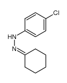 N-(p-Chlorophenyl)hydrazone of Cyclohexanone Structure