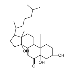 3,5,14-trihydroxycholest-7-en-6-one Structure