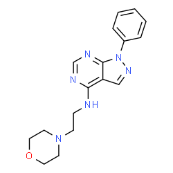 N-(2-morpholinoethyl)-1-phenyl-1H-pyrazolo[3,4-d]pyrimidin-4-amine Structure