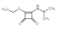 3-(2,2-DIMETHYLHYDRAZINO)-4-ETHOXYCYCLOBUT-3-ENE-1,2-DIONE structure