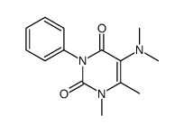 5-(Dimethylamino)-1,6-dimethyl-3-phenylpyrimidine-2,4(1H,3H)-dione Structure
