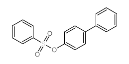 [1,1'-Biphenyl]-4-ol,4-benzenesulfonate structure