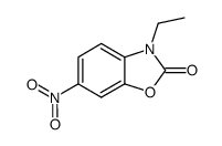 3-ethyl-6-nitro-3H-benzooxazol-2-one结构式