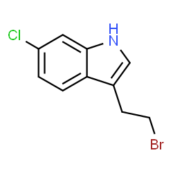 1H-INDOLE,3-(2-BROMOETHYL)-6-CHLORO结构式