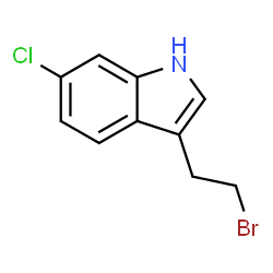 1H-INDOLE,3-(2-BROMOETHYL)-6-CHLORO structure