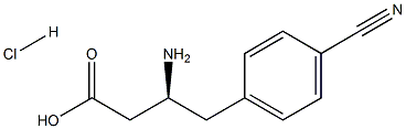 (S)-3-Amino-4-(4-cyanophenyl)-butyric acid-HCl structure