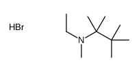 N-ethyl-N,2,3,3-tetramethylbutan-2-amine,hydrobromide Structure