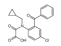 2-[2-benzoyl-4-chloro-N-(cyclopropylmethyl)anilino]-2-oxoacetic acid Structure