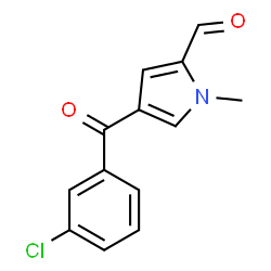 4-(3-Chlorobenzoyl)-1-methyl-1H-pyrrole-2-carbaldehyde structure