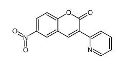6-nitro-3-pyridin-2-ylchromen-2-one结构式