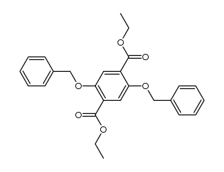 2,5-bis-benzyloxy-terephthalic acid diethyl ester结构式