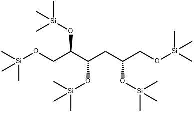 D-Ribo-Hexitol, 3-deoxy-1,2,4,5,6-pentakis-O-(trimethylsilyl)-结构式