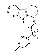 4-methyl-N'-(2,3,4,9-tetrahydro-1H-carbazol-1-ylidene)benzenesulfonohydrazide结构式