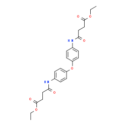 Diethyl 4,4'-[oxybis(4,1-phenyleneimino)]bis(4-oxobutanoate)结构式