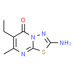 5H-1,3,4-Thiadiazolo[3,2-a]pyrimidin-5-one,2-amino-6-ethyl-7-methyl-(9CI) Structure