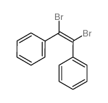 Benzene,1,1'-[(1Z)-1,2-dibromo-1,2-ethenediyl]bis- structure