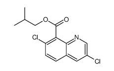 2-methylpropyl 3,7-dichloroquinoline-8-carboxylate结构式