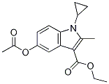 ethyl 5-acetoxy-1-cyclopropyl-2-Methyl-1H-indole-3-carboxylate Structure