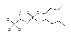 phosphoric acid dibutyl ester 1,2,2,2-tetrachloro-ethyl ester Structure