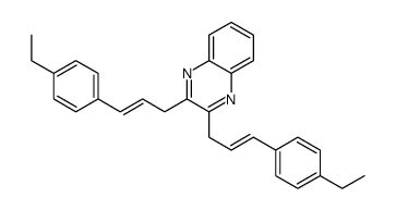 2,3-bis[3-(4-ethylphenyl)prop-2-enyl]quinoxaline Structure