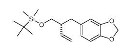 (3R)-3-tert-butyldimethylsiloxymethyl-4-(3,4-(methylenedioxy)phenyl)-1-propene结构式