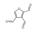 furan-2,3,4-tricarbaldehyde结构式
