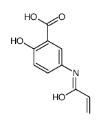 2-hydroxy-5-(prop-2-enoylamino)benzoic acid Structure