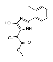 oxo-(5-oxo-2-o-tolyl-4,5-dihydro-1H-imidazol-4-yl)-acetic acid methyl ester Structure