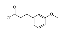 β-(m-methoxyphenyl)propionyl chloride Structure